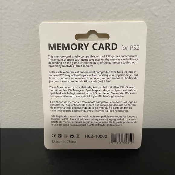 PS2 Memory Card 128 MB NEW SEALED PlayStation 2 Video Game Storage - Picture 2 of 2